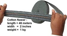 Cotton & Nylon Niwar used to form the web of a charpai (a kind of rope bed)