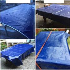 Heavy Duty Plastic Tarpal ,Dark blue,Made in Korea,100% Waterproof+Heatproof,Sun proof.Perfect for house, garden, outdoor, camping and much more