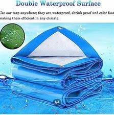 100% WATERPROOF PLASTIC KOREAN TARPAL SIZE (18 ftX27 ft) USED FOR SUNSHADE AND OTHER OUTDOOR ACTIVITIES.