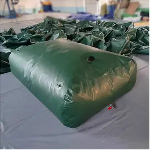 PVC Water Storage Tank,Folding Tarpaulin Reservoir Bag with Valve, Emergency Water Bladder for Outdoor Garden Lrrigation Breeding