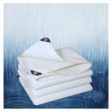 100% WATERPROOF PLASTIC WHITE KOREAN TARPAL SIZE (24 ft X 30 ft) USED FOR SUNSHADE AND OTHER OUTDOOR ACTIVITIES.