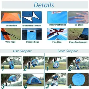 Camping Tent, Waterproof for Adults - Spacious Outdoor Tent House for Camping. Durable Tent House for Camping, Perfect for Your Next Adventure (Pack of 1) (6-7 Person)