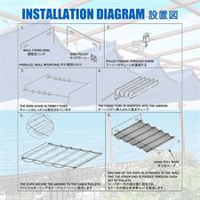 Sliding Blue Color Sunshade Net,Anti-UV,Shading rate 85%,Heat-resistance.