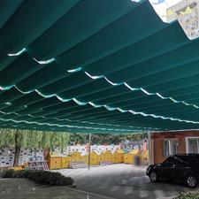Sliding Green Color Sunshade Net,Anti-UV,Shading rate 85%,Heat-resistance.
