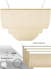 Sliding Beige Color Sunshade Net,Anti-UV,Shading rate 85%,Heat-resistance.