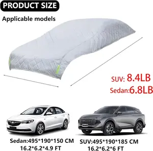 Anti Hail Multilayer Thickened  Car Cover with 12mm Thick High Density EVA Cushioning Foam Pad