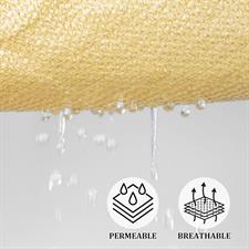 Beige Color Triangle Sunshade net,Shading rate 85%,UV-Stabilised,Heat-resistance,Used for sunshade & other outdoor activities.