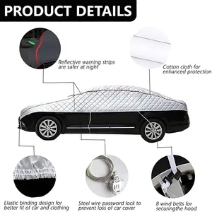 Anti Hail Multilayer Thickened  Car Cover with 12mm Thick High Density EVA Cushioning Foam Pad