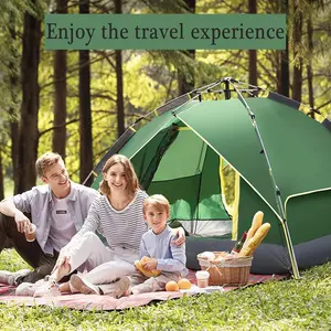 Hydraulic Tent 4-5 persons Outdoor Portable Thickened Camping Automatic -Up Tent Outdoor Picnic and Rainproof Camping Equipment
