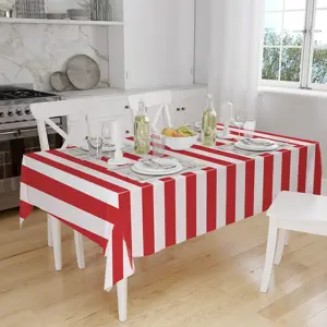 Imported, Red/White Premium,Highy Quality PVC Tarpal,100% Waterproof, Heat-Resistant, Tear-Resistance, UV-Stabilised, Heavy-Duty, Durable, Used for Sunshade & Other outdoor activities.