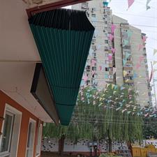 Sliding Green Color Sunshade Net,Anti-UV,Shading rate 85%,Heat-resistance.