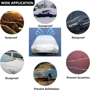 Anti Hail Multilayer Thickened  Car Cover with 12mm Thick High Density EVA Cushioning Foam Pad
