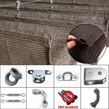 Sliding Black Color Sunshade Net,Anti-UV,Shading rate 85%,Heat-resistance.