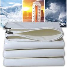 100% WATERPROOF PLASTIC WHITE KOREAN TARPAL SIZE (24 ft X 30 ft) USED FOR SUNSHADE AND OTHER OUTDOOR ACTIVITIES.
