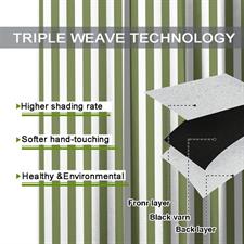 Green and White Stripe Curtain canvas Fabrics,100% waterproof,Heat resistance, uv-stabilised.Used for sunshade & privacy fence.