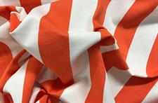 Orange and White Stripe Curtain canvas Fabrics,100% waterproof,Heat resistance, uv-stabilised.Used for sunshade & privacy fence.