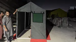 Rapid Deployment Shelter Solution, designed as a durable, weather-resistant, and easy-to-assemble temporary tent shelter.Size : 6ft X 12ft.