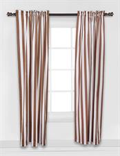 Brown and White Stripe Curtain canvas Fabrics,100% waterproof,Heat resistance, uv-stabilised.Used for sunshade & privacy fence.