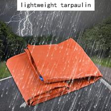 ORANGE PLASTIC 100% WATERPROOF TARPAL,RINGS ON EVERY 3 FEET DISTANCE ON ALL SIDES ,UV-STABALIZED,USED FOR SUN SHADES AND OUTDOOR ACTIVITIES.