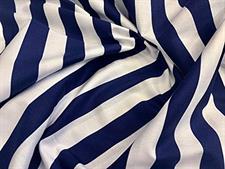 Blue/White Strips Canvas Tarpal 100% waterproof+ Heat resistance , Blocks Wind & Cold air.Rings & loops on all sides with every 3 feet distance.