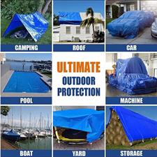 100% WATERPROOF PLASTIC KOREAN TARPAL SIZE (18 ftX27 ft) USED FOR SUNSHADE AND OTHER OUTDOOR ACTIVITIES.