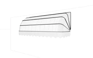 Door Window Canopy, Polyester Fabric Dome Canopy Cover, Foldable Rain Snow Protection Sunshade for Outdoor Patio Access, Fully Assembled