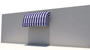 Door Window Canopy, Polyester Fabric Dome Canopy Cover, Foldable Rain Snow Protection Sunshade for Outdoor Patio Access, Fully Assembled