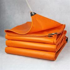 100% WATERPROOF KOREAN PLASTIC ORANGE TARPAL SIZE (18 ft X 30 ft) USED FOR SUNSHADE AND OTHER OUTDOOR ACTIVITIES.