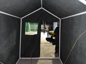 Rapid Deployment Shelter Solution, designed as a durable, weather-resistant, and easy-to-assemble temporary tent shelter.Size : 6ft X 12ft.
