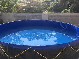 550 GSM Heavy-Duty PVC Coated Biofloc Fish Farming Tank