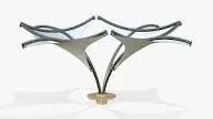 White Hyper Model Tensile Structures