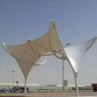 White Hyper Model Tensile Structures