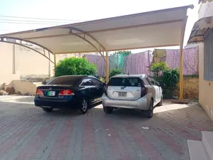Waterproof Pvc Car Parking Shed - White, Mild Steel Pole , Durable Design With Steel Wall Materials