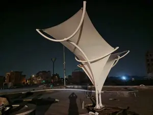 White Hyper Model Tensile Structures