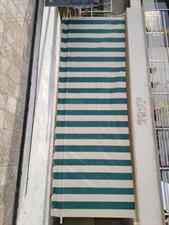 Canvas Tarpal ,Strips design, 100% Waterproof+ Heat-resistance,With loops and rings on all sides with every 3 feet distance,Used for sunshade and other outdoor activities.Without frame.