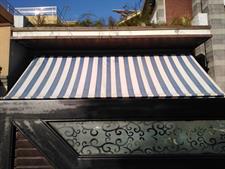 Canvas Tarpal ,Strips design, 100% Waterproof+ Heat-resistance,With loops and rings on all sides with every 3 feet distance,Used for sunshade and other outdoor activities.Without frame.