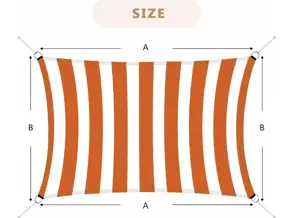 Imported, Orange/White Premium,Highy Quality PVC Tarpal,100% Waterproof, Heat-Resistant, Tear-Resistance, UV-Stabilised, Heavy-Duty, Durable, Used for Sunshade & Other outdoor activities.