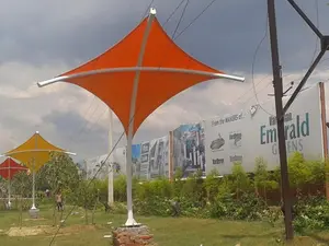 White Hyper Model Tensile Structures