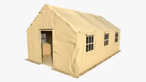 American Four Season Outdoor Polyester Canvas Steel Army Military Camping Tent Size (20'x24')