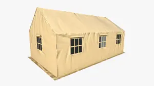 American Four Season Outdoor Polyester Canvas Steel Army Military Camping Tent Size (20'x24')