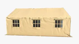 American Four Season Outdoor Polyester Canvas Steel Army Military Camping Tent Size (20'x24')