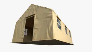 American Four Season Outdoor Polyester Canvas Steel Army Military Camping Tent Size (20'x24')