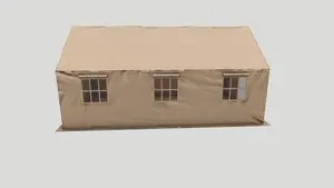American Four Season Outdoor Polyester Canvas Steel Army Military Camping Tent Size (20'x24')