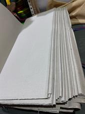 Heavy Duty Off white Canvas Tarpal.100% Waterproof+Heat-resistance with loops & rings on every 3 feet distance on all sides,All sides double stitched.