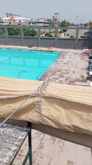 Sliding Beige Color Sunshade Net,Anti-UV,Shading rate 85%,Heat-resistance.