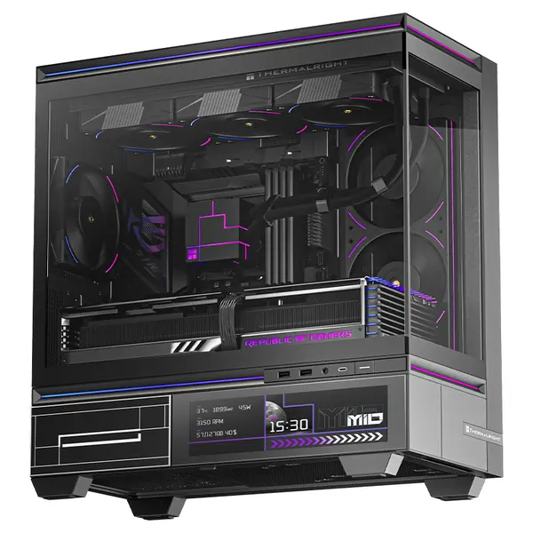 Thermalright TL M10 Vision LCD Black Case Fan Kit with 4 ARGB Fans