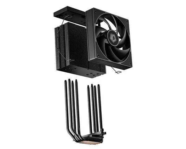 ID-Cooling FROZN A410 TD CPU Air Cooler - 4x Heatpipes, Direct Touch, FDB Fan, Temperature Display, Black