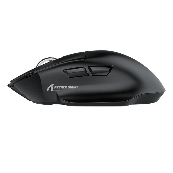 Attack Shark V6 65g Superlight Wireless Gaming Mouse with Magnetic Charging Dock, BT/2.4GHz Wireless/Wired Mouse 1K Polling, PixArt PAW3311 Sensor, 25000DPI, Tape, Office Gamer Mice for PC/Win/Mac (Black)