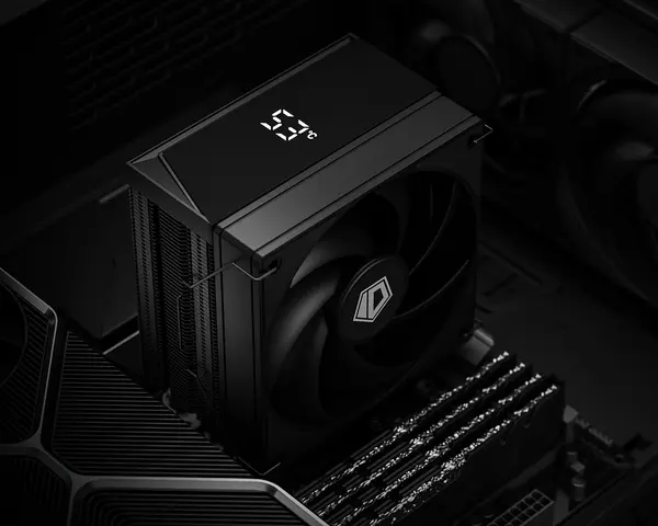 ID-Cooling FROZN A410 TD CPU Air Cooler - 4x Heatpipes, Direct Touch, FDB Fan, Temperature Display, Black