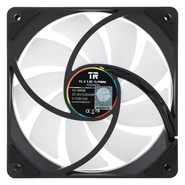 Thermalright TL-C12C-S X3 CPU Fan 120mm ARGB Case Cooler Fan, 4pin PWM Silent Computer with S-FDB Bearing Included, up to 1550RPM Cooling Fan (3 Quantities)